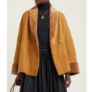 Pernia Shearling Jacket In Camel 
